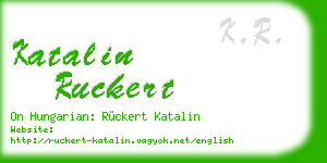 katalin ruckert business card